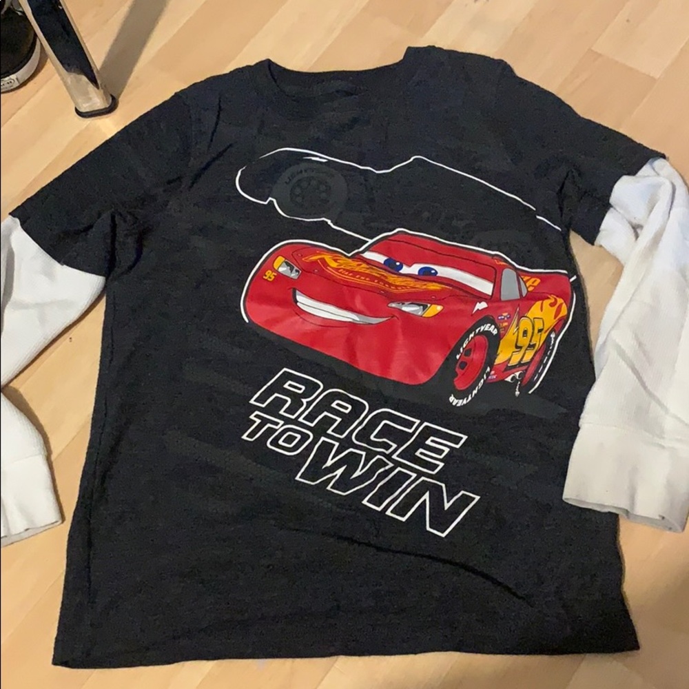Boys cars long sleeve tee